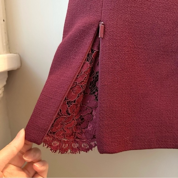 Lafayette 148 Sheath Shift Short Sleeve Wool Dress - Picture 7 of 11